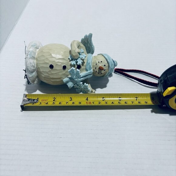 Vintage Winter Wishes 6 Inch Snowman Angel. RARE! - Picture 8 of 9